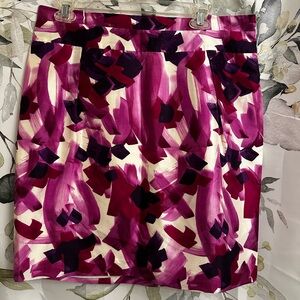 NWT Banana Republic Fuchsia and Plum Skirt